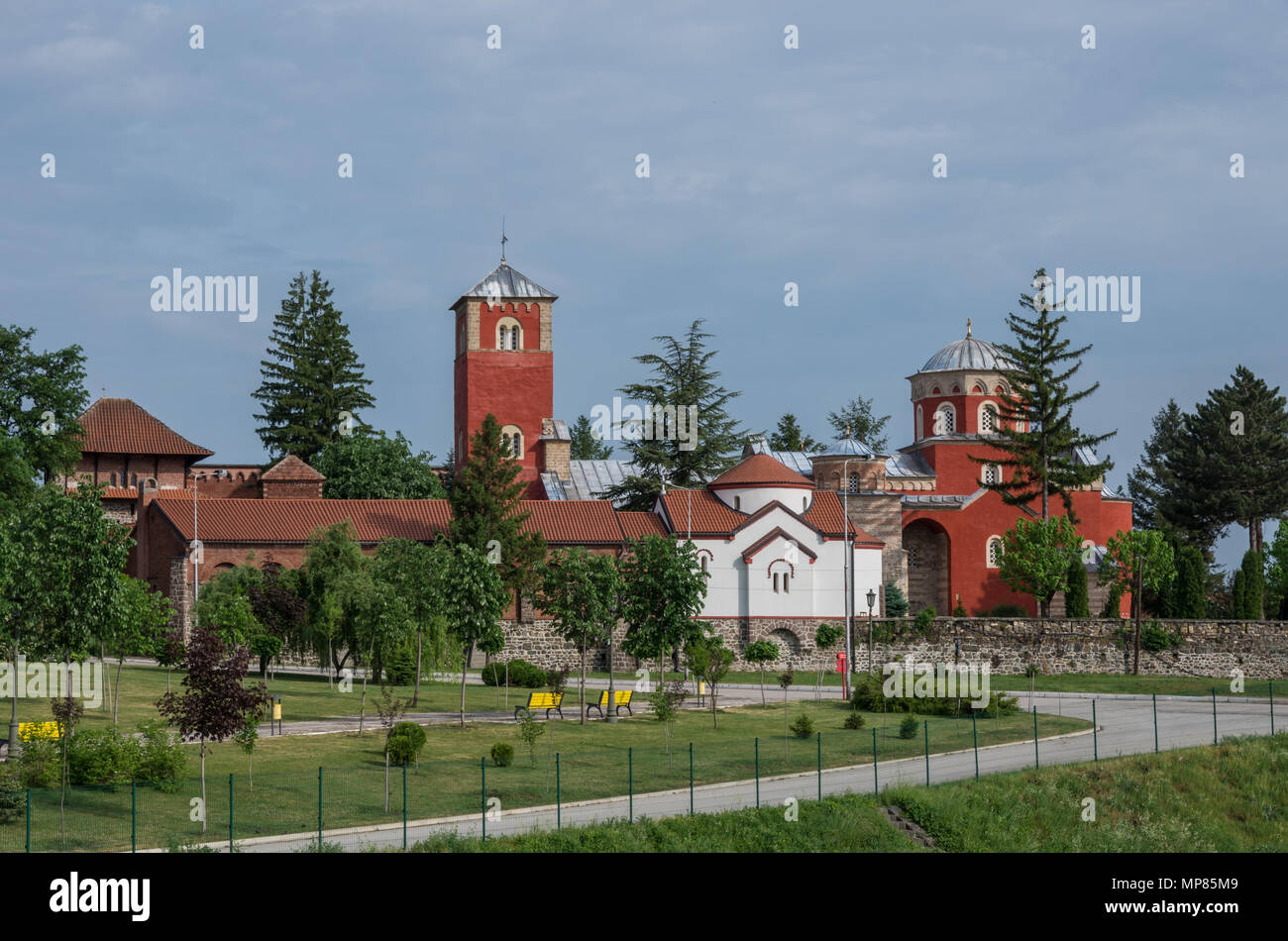 Serbian Orthodox Monastery Zica, Kraljevo Stock Photo