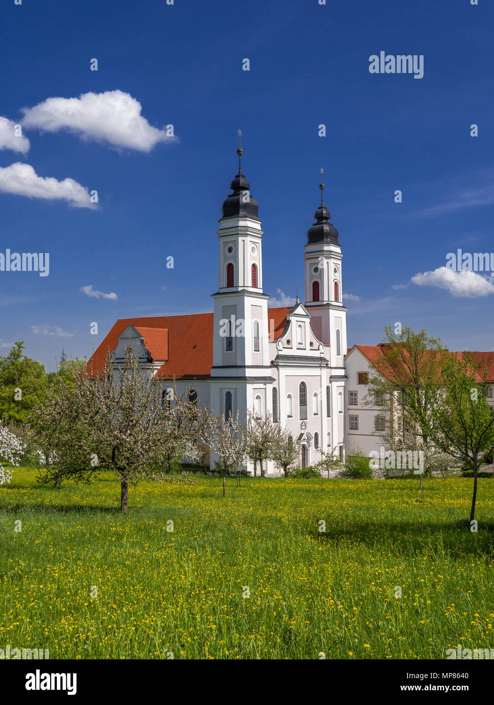 Irsee Monastery, Bavaria, Germany Stock Photo