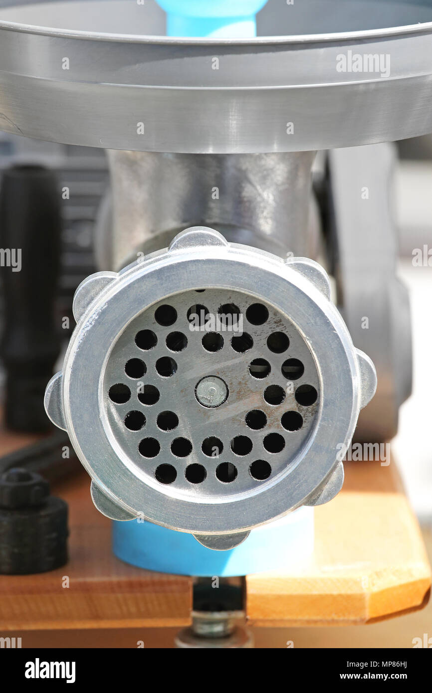 Hand Powered Grinder For Mincing Meat Stock Photo Alamy