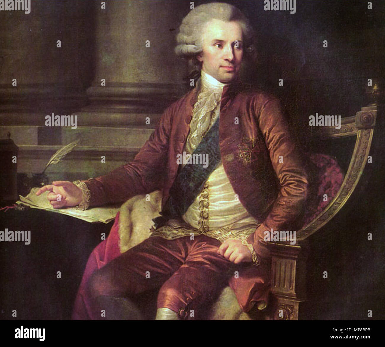 Portrait of Joachim Chreptowicz (1729-1812)  18th century.   720 Joachim Chreptowicz Stock Photo
