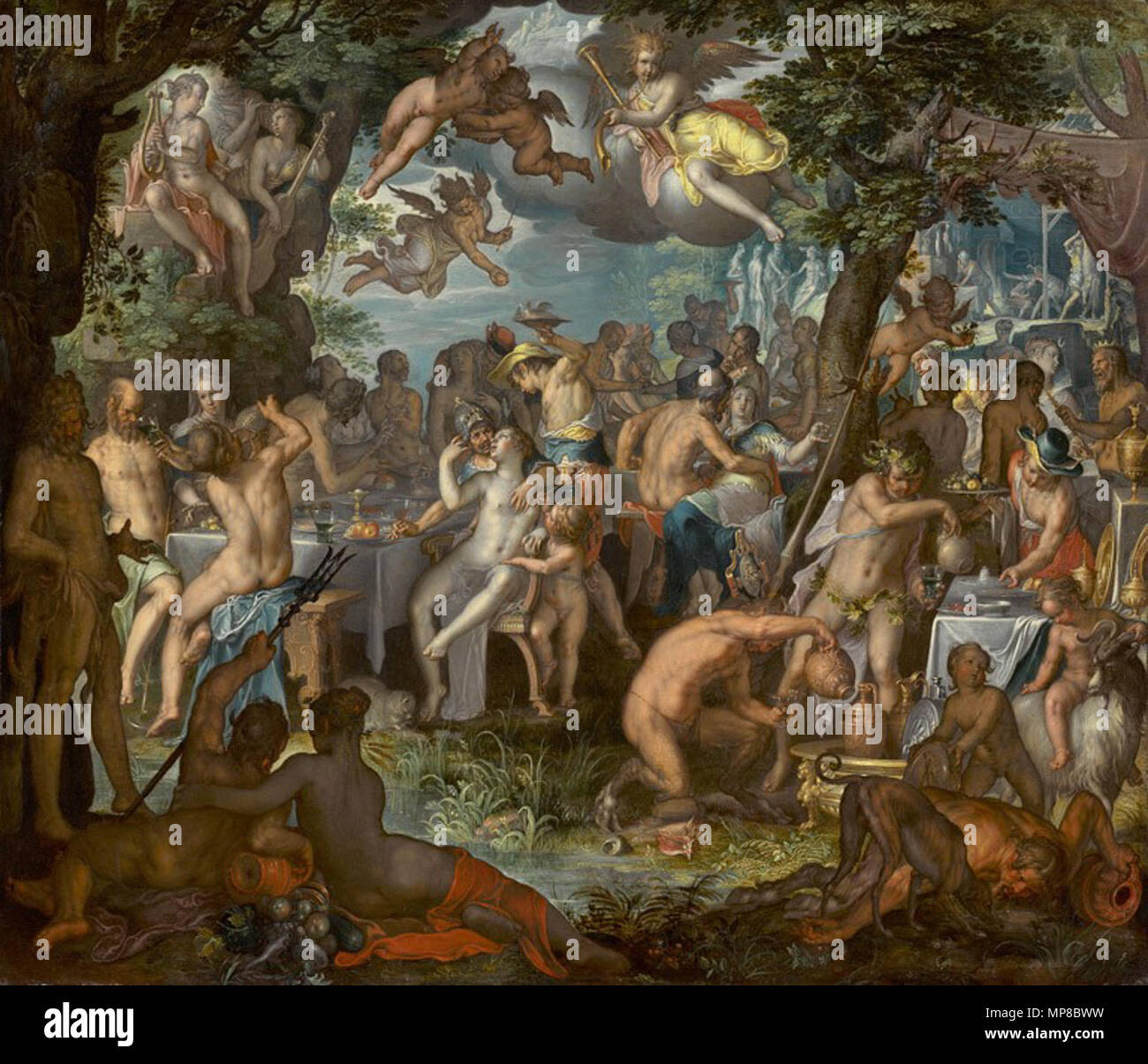The Wedding of Peleus and Thetis  1612.   Joachim Wtewael  (1566–1638)     Alternative names Joachim Uytewael, Joachim Uyttewael, Joachim Wtenwael, Joachim Antonisz. Wtewael, Joachim Wttewael, Joachim Tonisz. Wttewaal  Description Dutch painter and draughtsman  Date of birth/death 1566 1 August 1638  Location of birth/death Utrecht Utrecht  Work location Padua (1586-1590), France (1590-1592), Utrecht (1592-1638)  Authority control  : Q541644 VIAF: 64878607 ISNI: 0000 0000 6683 6776 ULAN: 500014644 LCCN: n87949911 WGA: WTEWAEL, Joachim WorldCat 720 Joachim Wtewael - The Wedding of Peleus and Th Stock Photo