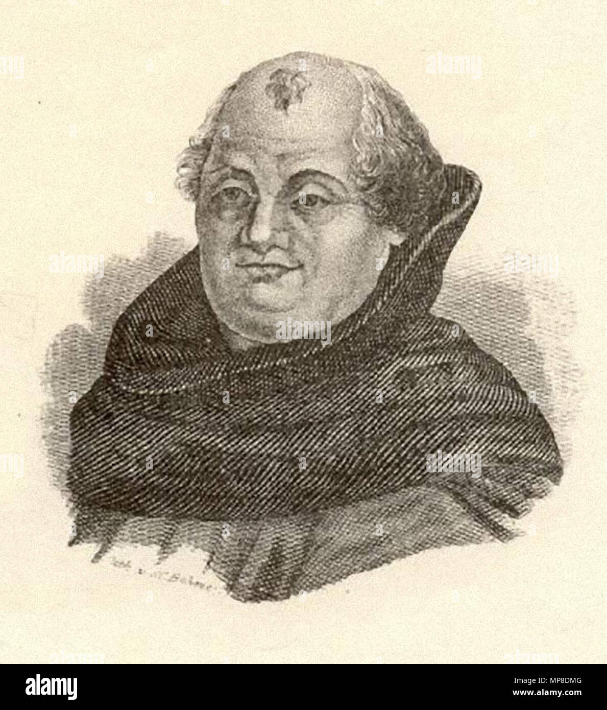 . Deutsch: Johann Tetzel . by 1519. C. G. Böhme 727 Johann Tetzel Stock Photo