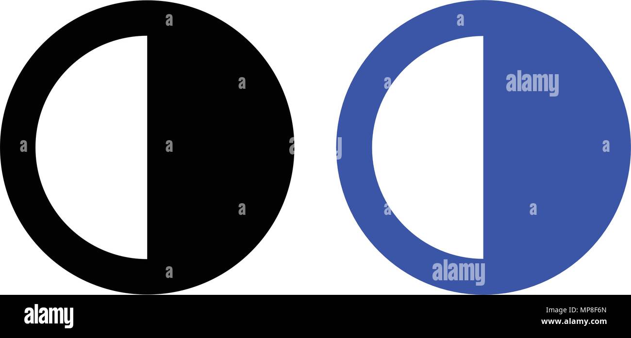 Pie Chart icon, isolated on white background Stock Vector