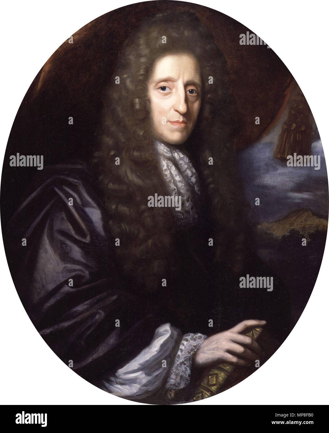 John Locke. John Locke . Unknown date, but author died in 1690.   733 John Locke by Herman Verelst Stock Photo