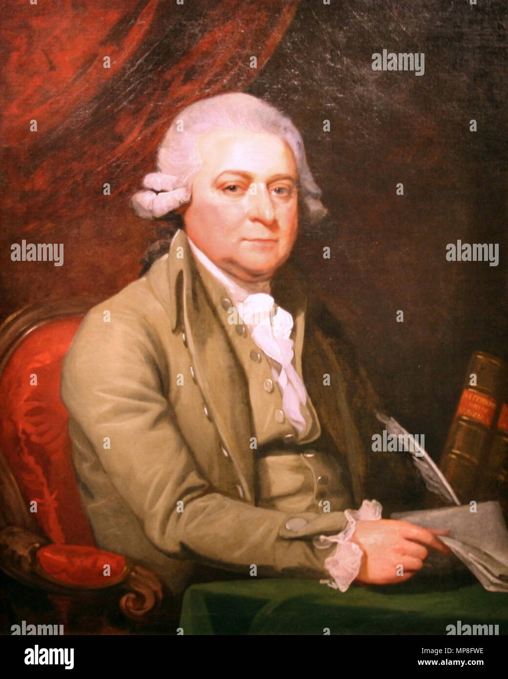 . English: Portrait of John Adams, painted by Mather Brown . 1788.   Mather Brown  (1761–1831)     Alternative names Brown; M Brown; M. Brown; Mather Browne; brown mather  Description American painter  Date of birth/death 11 October 1761 25 May 1831  Location of birth/death Boston London  Authority control  : Q6786928 VIAF: 32894480 ISNI: 0000 0000 6681 6601 ULAN: 500001228 LCCN: n83073999 NLA: 35141598 WorldCat 735 JohnAdams Stock Photo