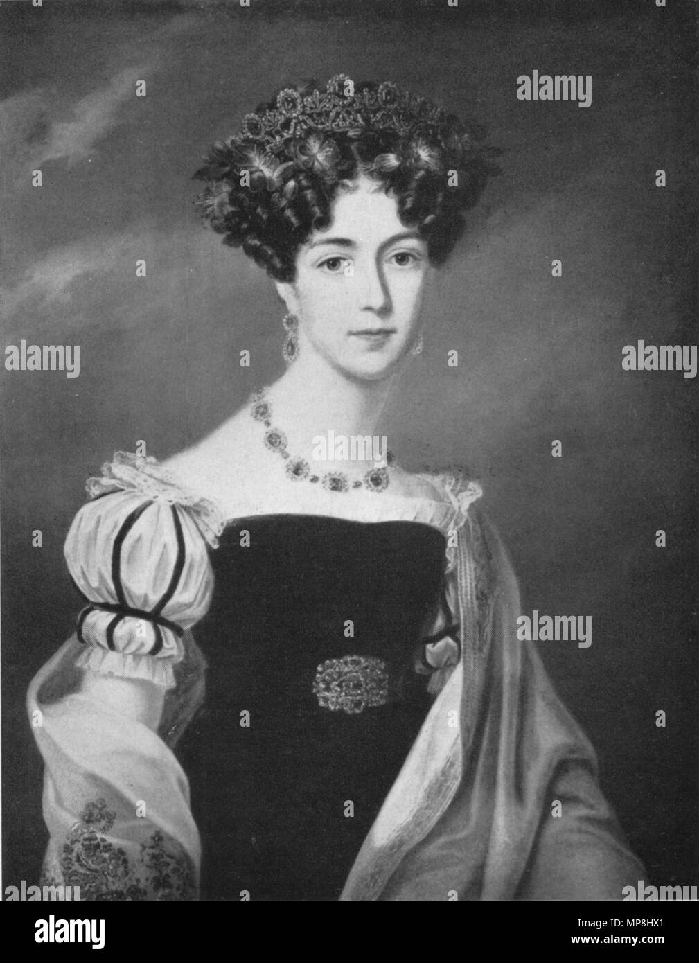 Joséphine  1825.   743 Josephine of Leuchtenberg 1825 Stock Photo