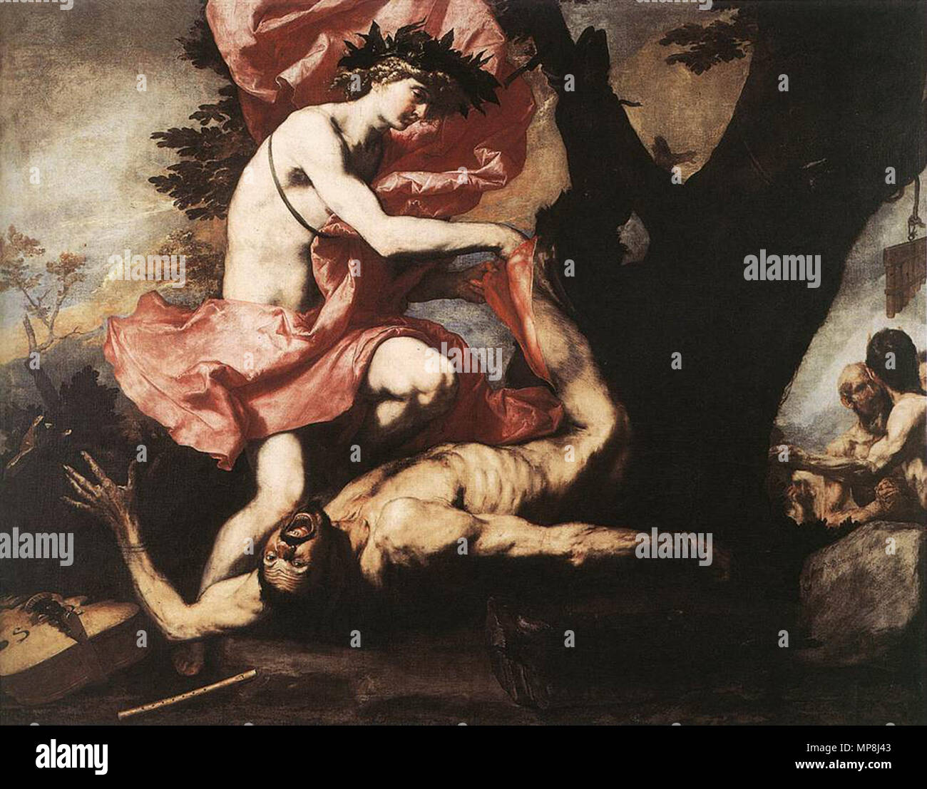 744 José de Ribera - Apollo Flaying Marsyas - WGA19374 Stock Photo