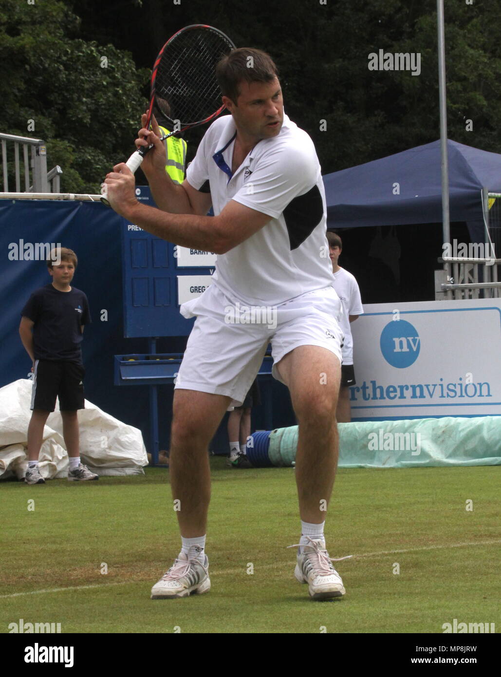 Liverpool, uk British tennis player Barry Cowen plays at Liverpool