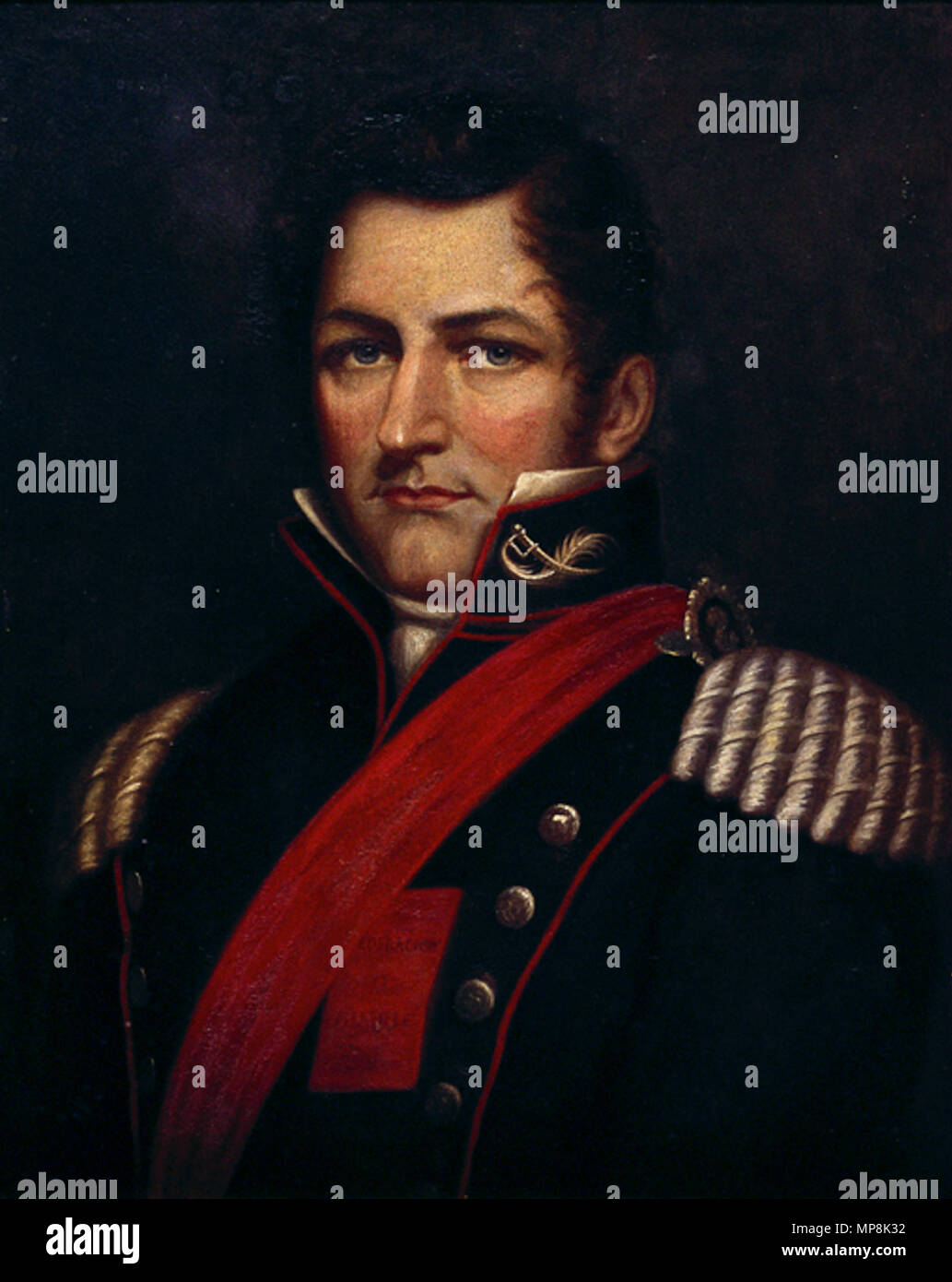 . English: Juan Manuel de Rosas, Argentine dictator. 1829. Arthur Onslow 748 Juan Manuel de Rosas 1829 Stock Photo