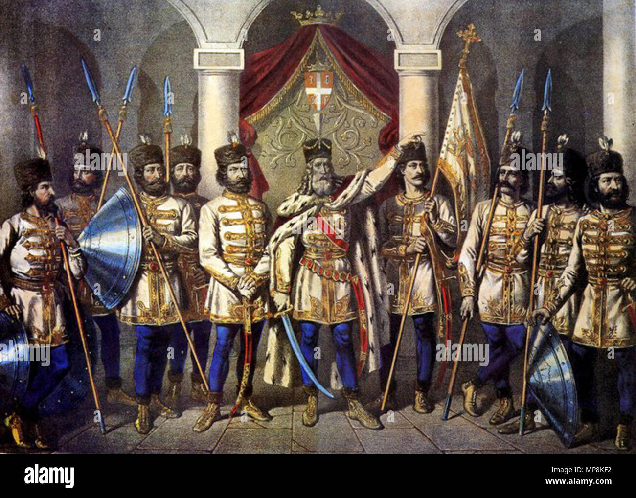 . English: Jug Bogdan and sons or Jug Bogdan and Nine Jugović, work by ...