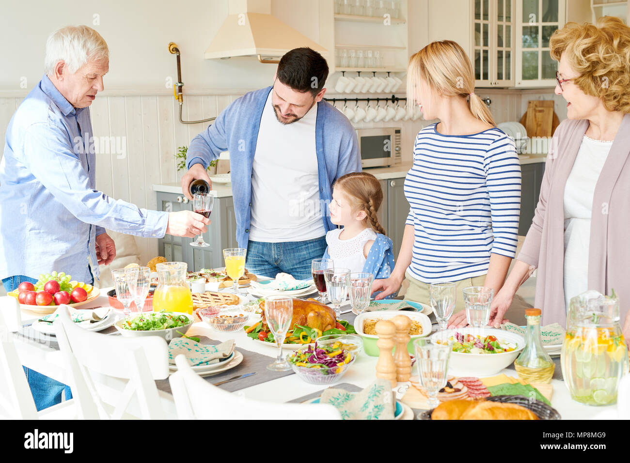Family dinner table hires stock photography and images Alamy