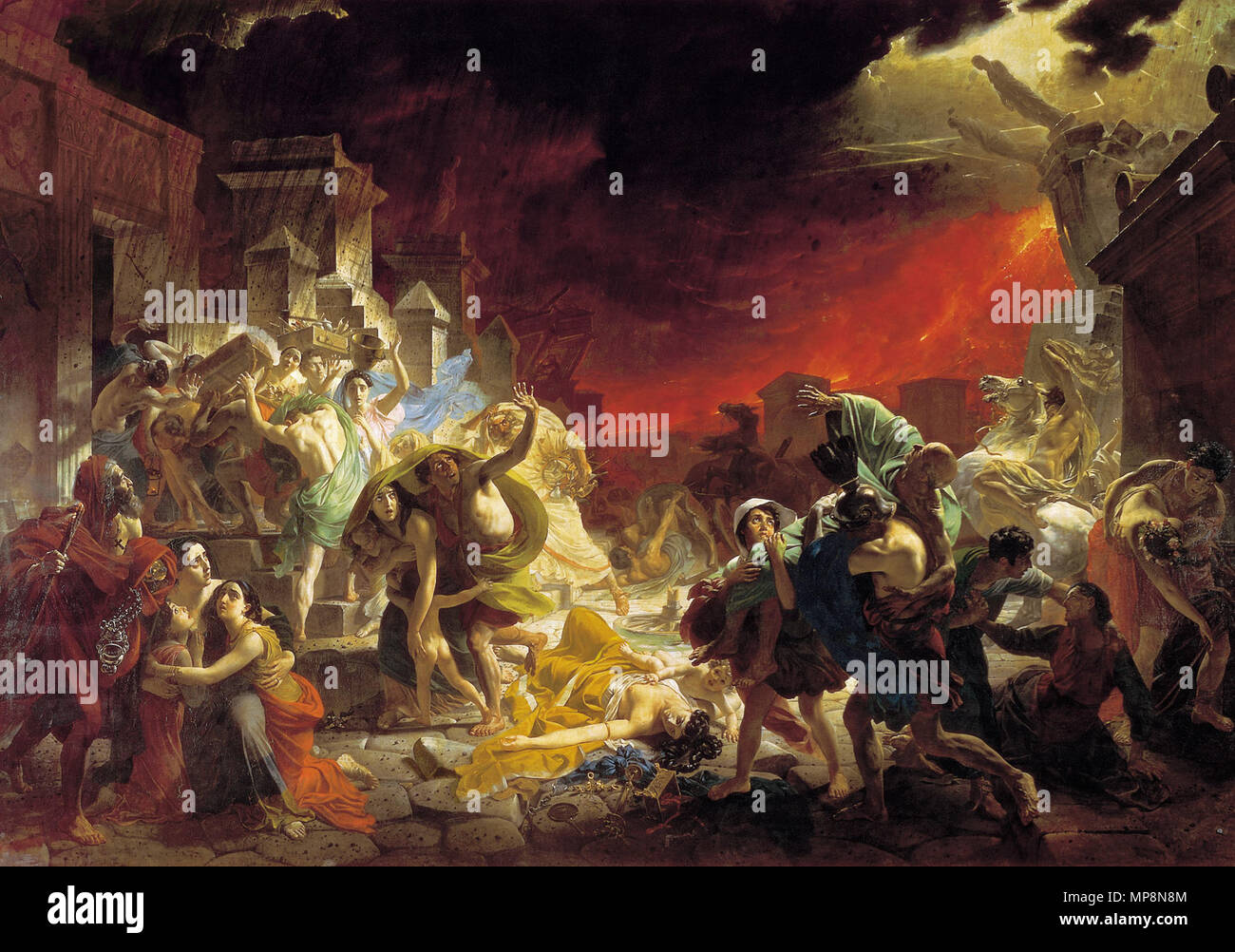 758 Karl Briullov, The Last Day of Pompeii (1827–1833) Stock Photo