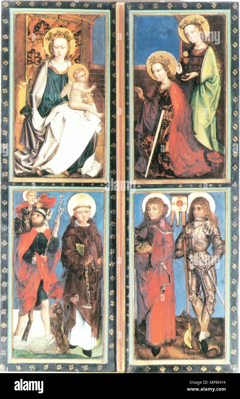 Heiligenbildchen mit Glitzer Heiliger Christophorus mit Jesuskind 10,6 x  6,4 cm