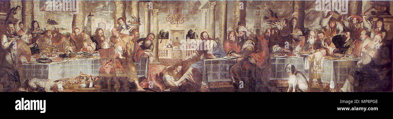 German Das Gastmahl Im Haus Des Simon Ubersichtsbild 1660