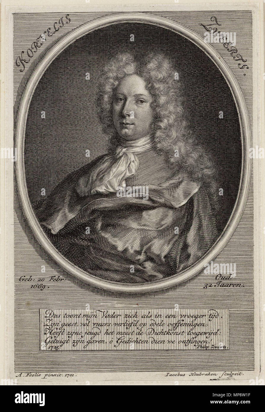 . Nederlands Cornelis Sweerts (Kornelis Zweerts) op 32jarige leeftijd