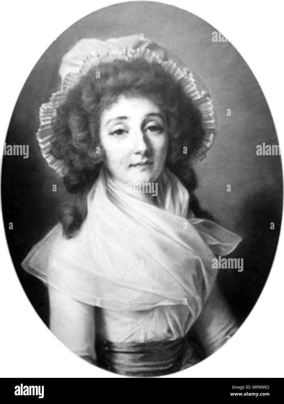 . Français : Pastel de la comtesse de Polastron (1764- 1804), maîtresse du comte d'Artois . 1787. Alexandre Kucharski 777 Kucharski Polastron Stock Photo