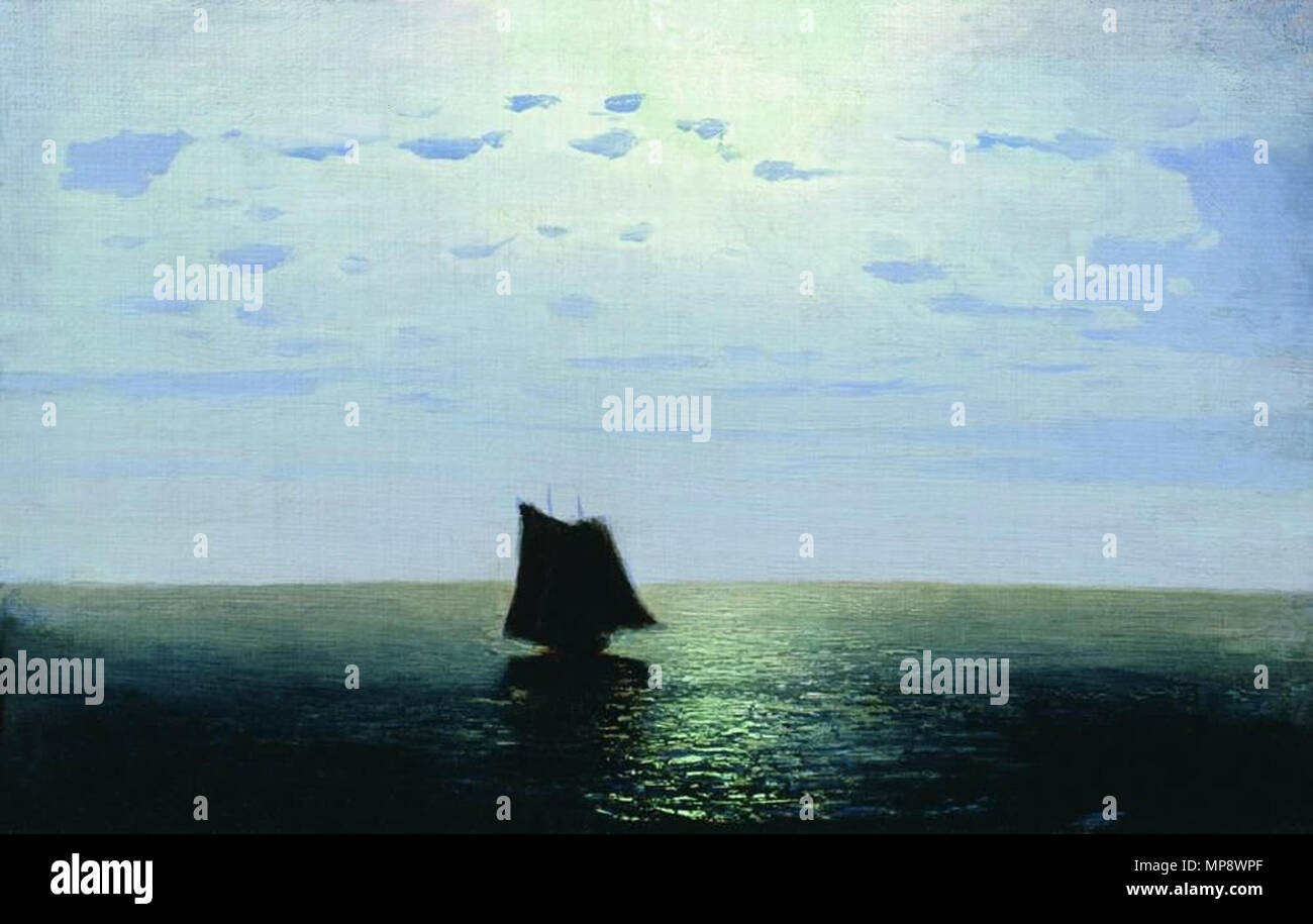 . English: Moon night in the sea (painting by Arkhip Kuindzhi) Русский ...