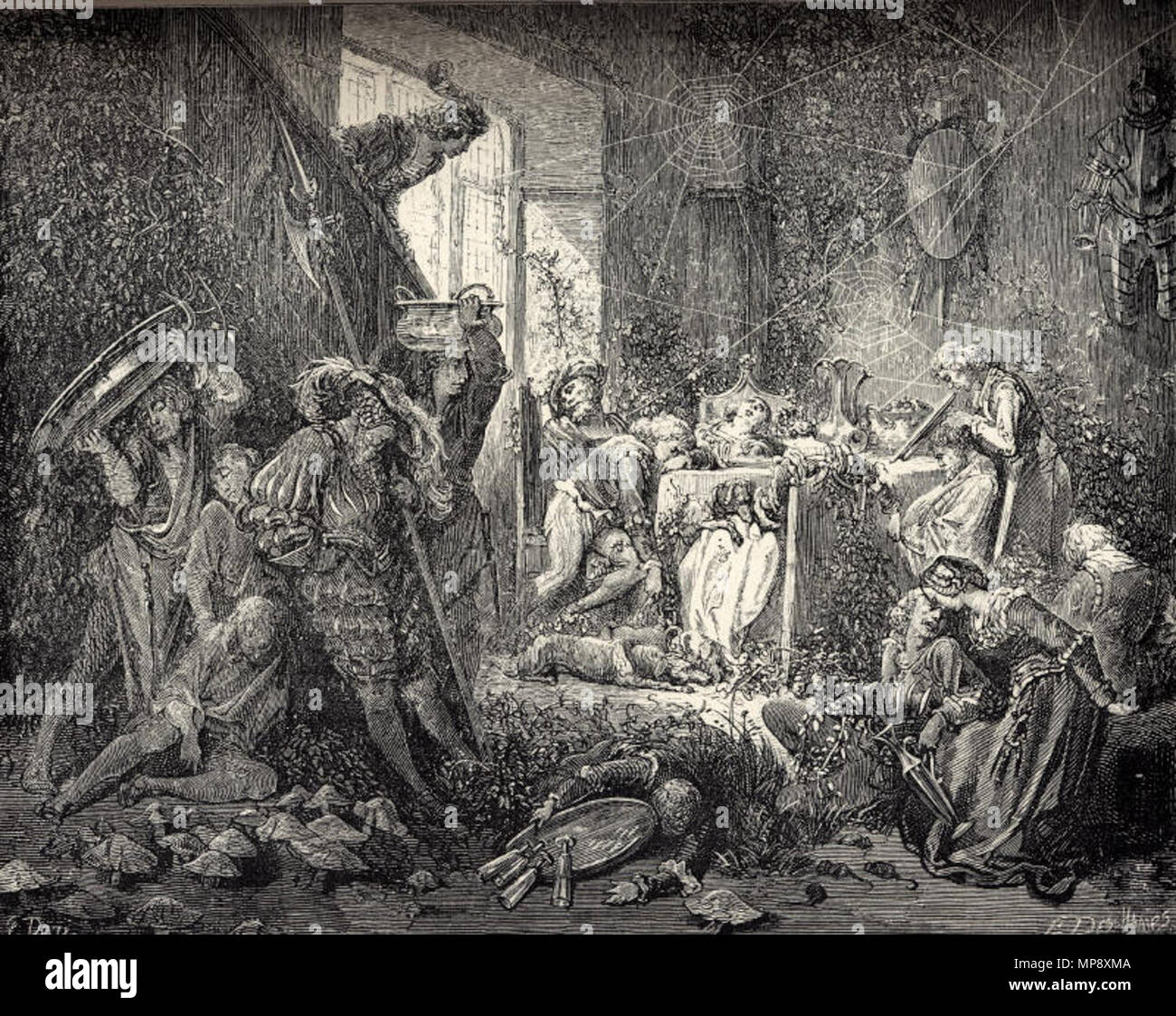 7 La Belle Au Bois Dormant Fifth Of Six Engravings By Gustave Dore Stock Photo Alamy 7 La Belle Au Bois Dormant Fifth Of Six Engravings By Gustave Dore Stock Photo Alamy
