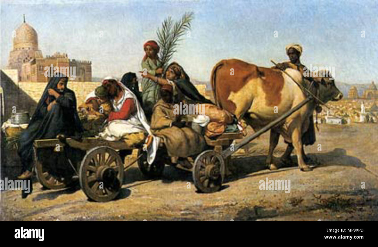 782 La charrette égyptienne Stock Photo