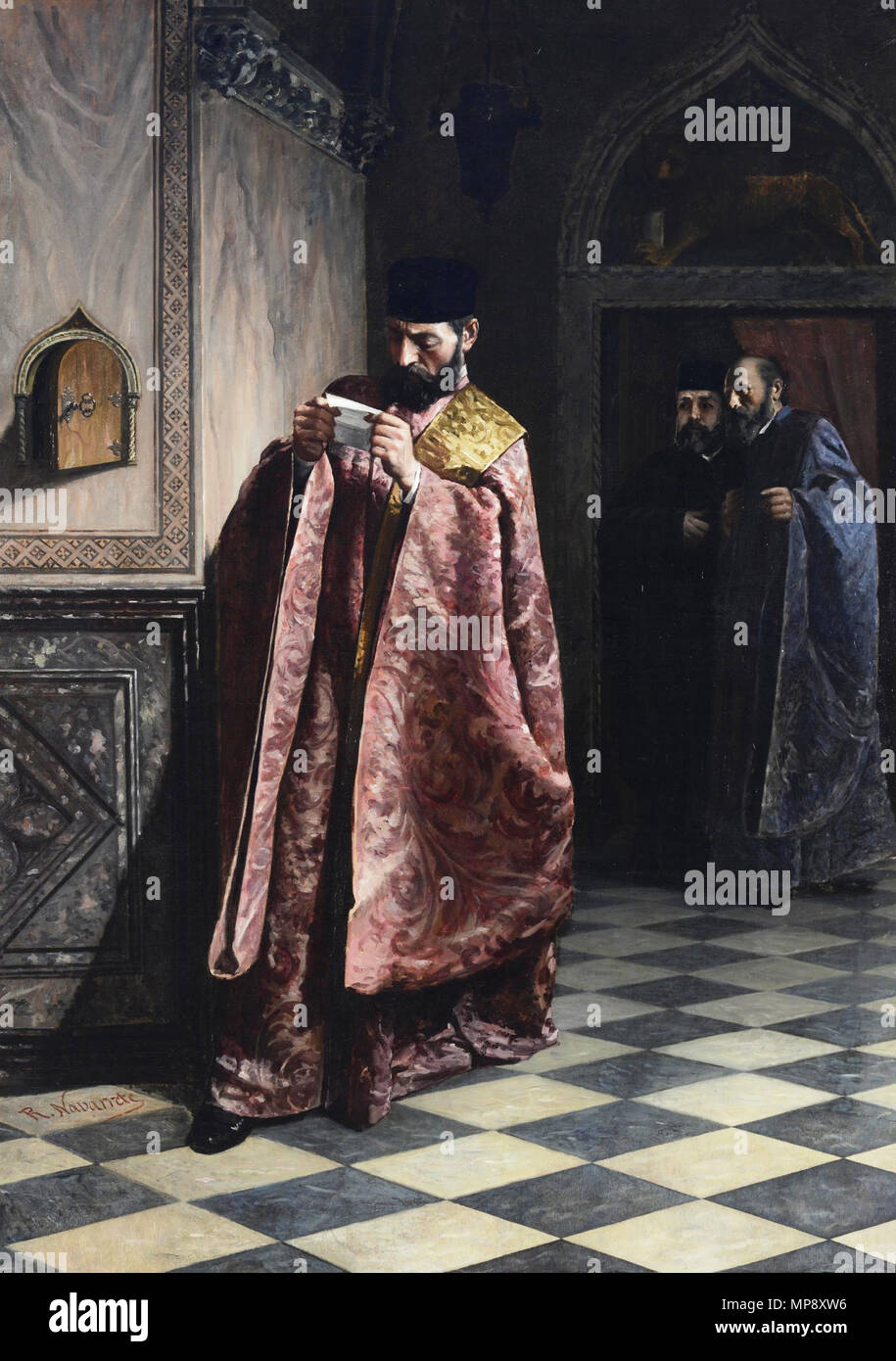 783 La delación secreta en la República de Venecia (Museo del Prado) Stock Photo