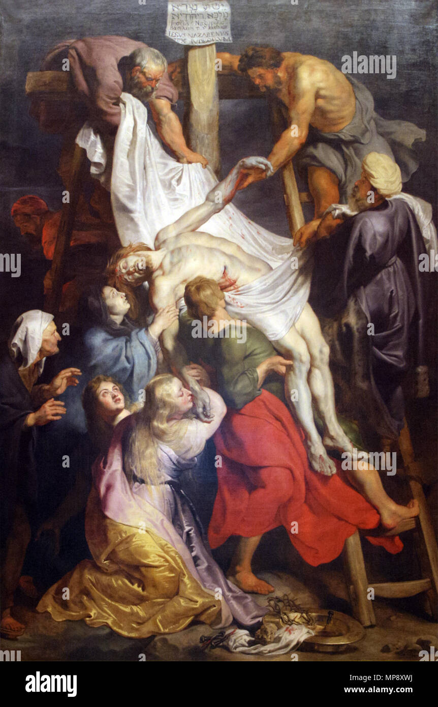 The Descent from the Cross  between 1616 and 1617.   783 La descente de croix Rubens Stock Photo