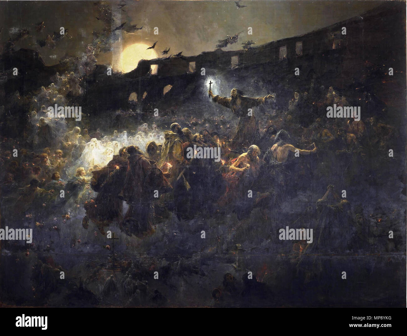 787 La visión del Coloseo. El último mártir (Museo del Prado) Stock Photo