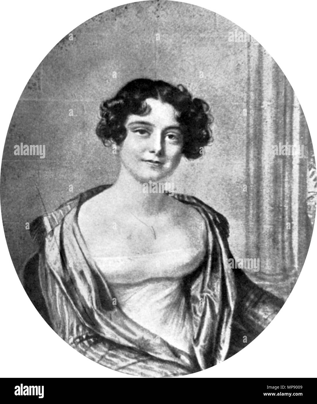 . Jane Griffin, aged 24. Later Lady Jane Franklin. Lithograph by Joseph ...