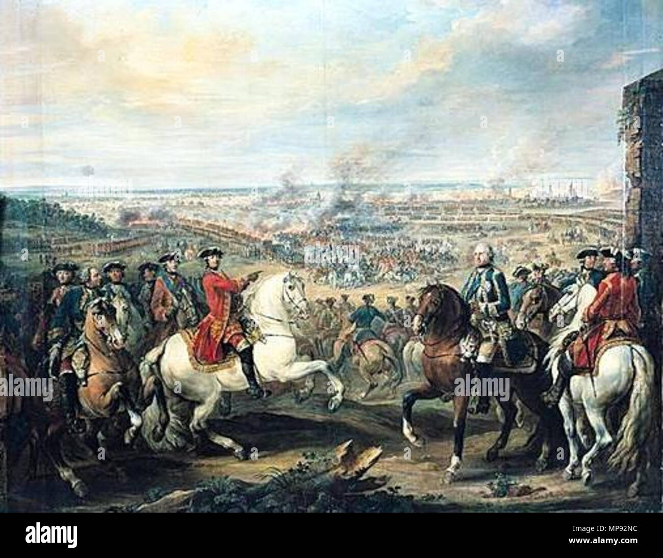 Français La Bataille de Fontenoy, le 11 mai 1745 English Battle of