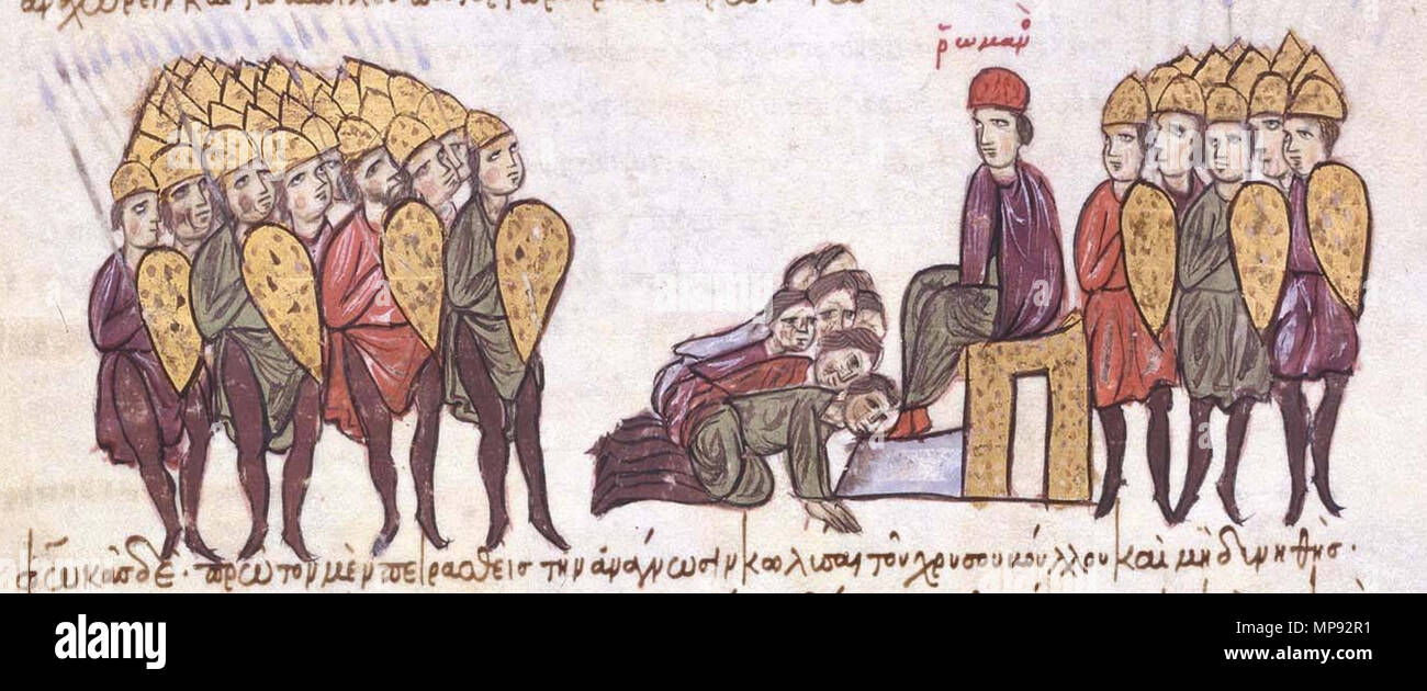 English The Supporters Of Leo Phokas The Elder Abandon Him And Seek Clemency From Romanos Lekapenos 23 July 2012 Unknown 13th Century Author 802 Leo Phokas Supporters Surrender To Romanos Lekapenos Stock Photo Alamy