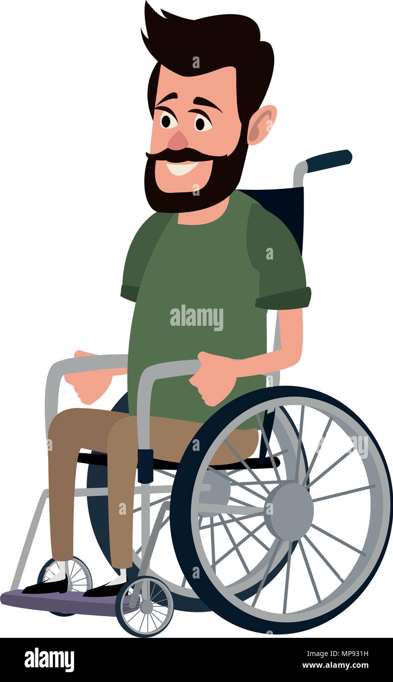 Man in wheelchair Stock Vector Image & Art Alamy