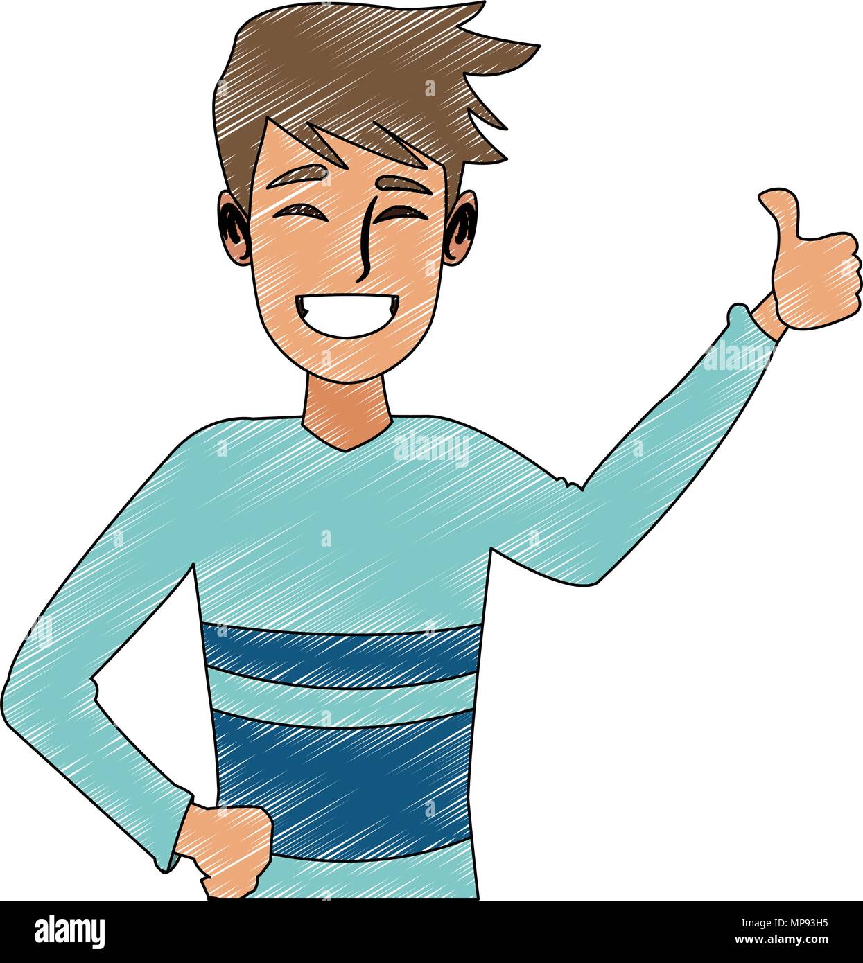 Happy Young Man Cartoon Scribble Stock Vector Image Art Alamy Find the perfect cartoons stock photo. https www alamy com happy young man cartoon scribble image185826513 html
