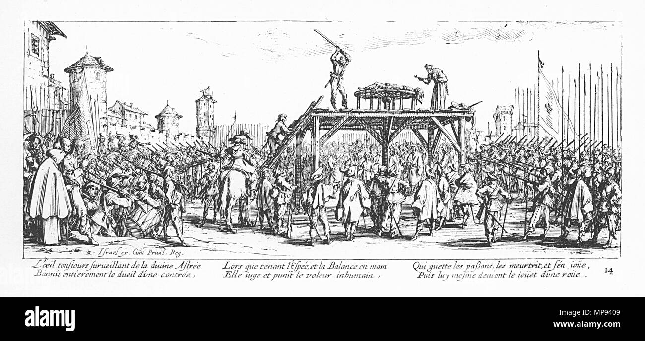 806 Les misères et les malheurs de la guerre - 14 - La roue Stock Photo