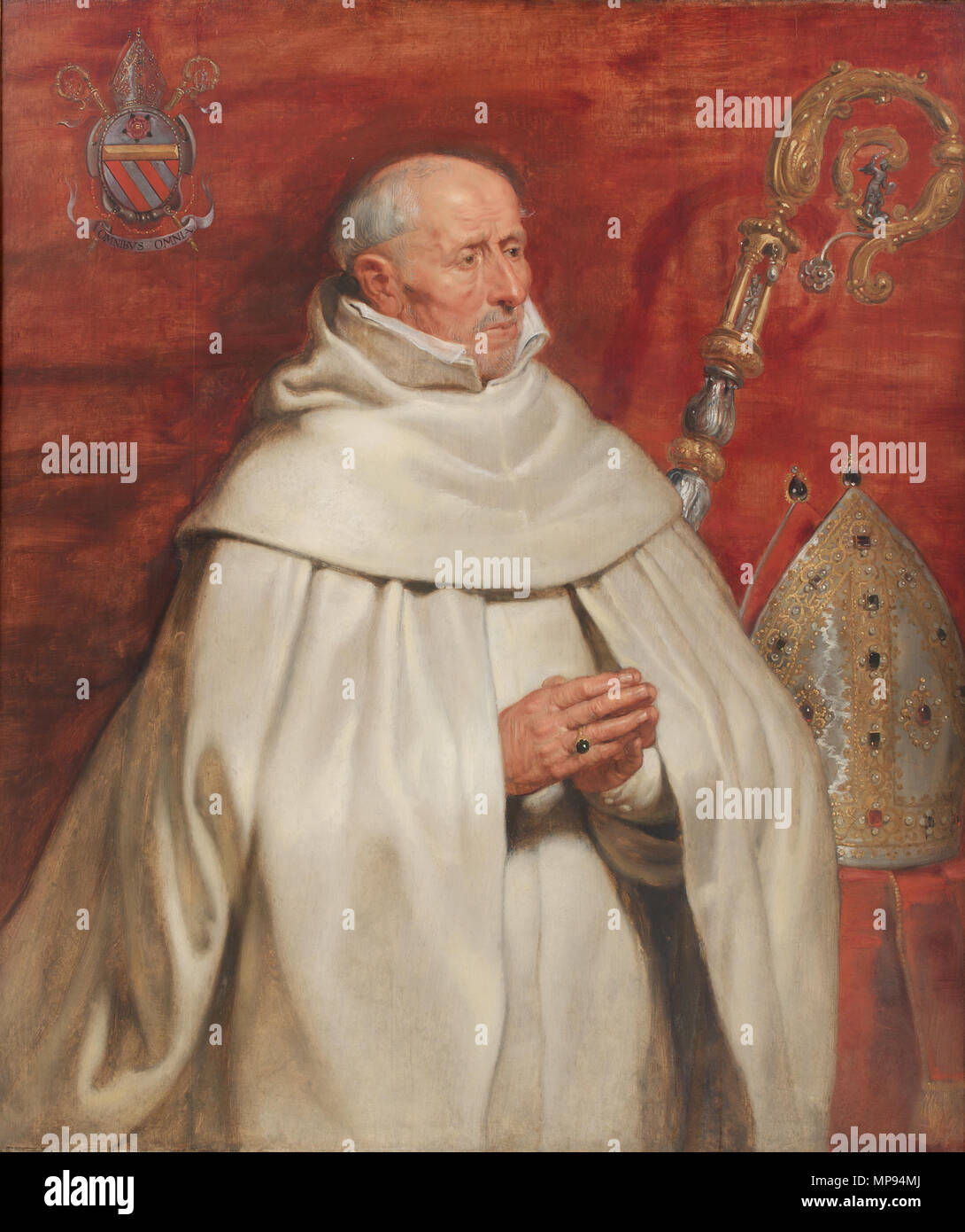 KMSsp191 876 Matthæus Yrsselius (1541-1629), abbed ved Sint-Michiels kloster i Antwerpen Stock Photo