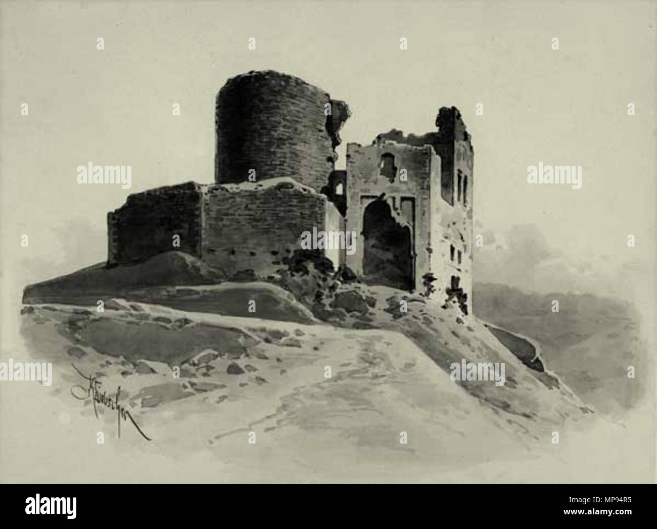 Cestina Hrad Krakovec Od Severu Karel Liebscher 1851 1906 Description Czech Painter And Illustrator Date Of Birth Death 24 February 1851 April 1906 Location Of Birth Death Prague Prague Authority Control