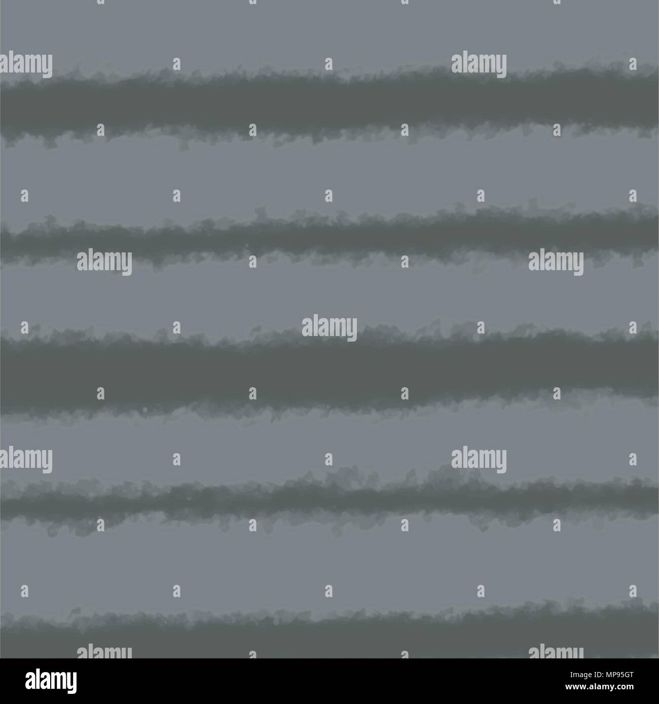 black and grey watercolor irregular horizontal stripes background pattern,  vector illustration Stock Vector