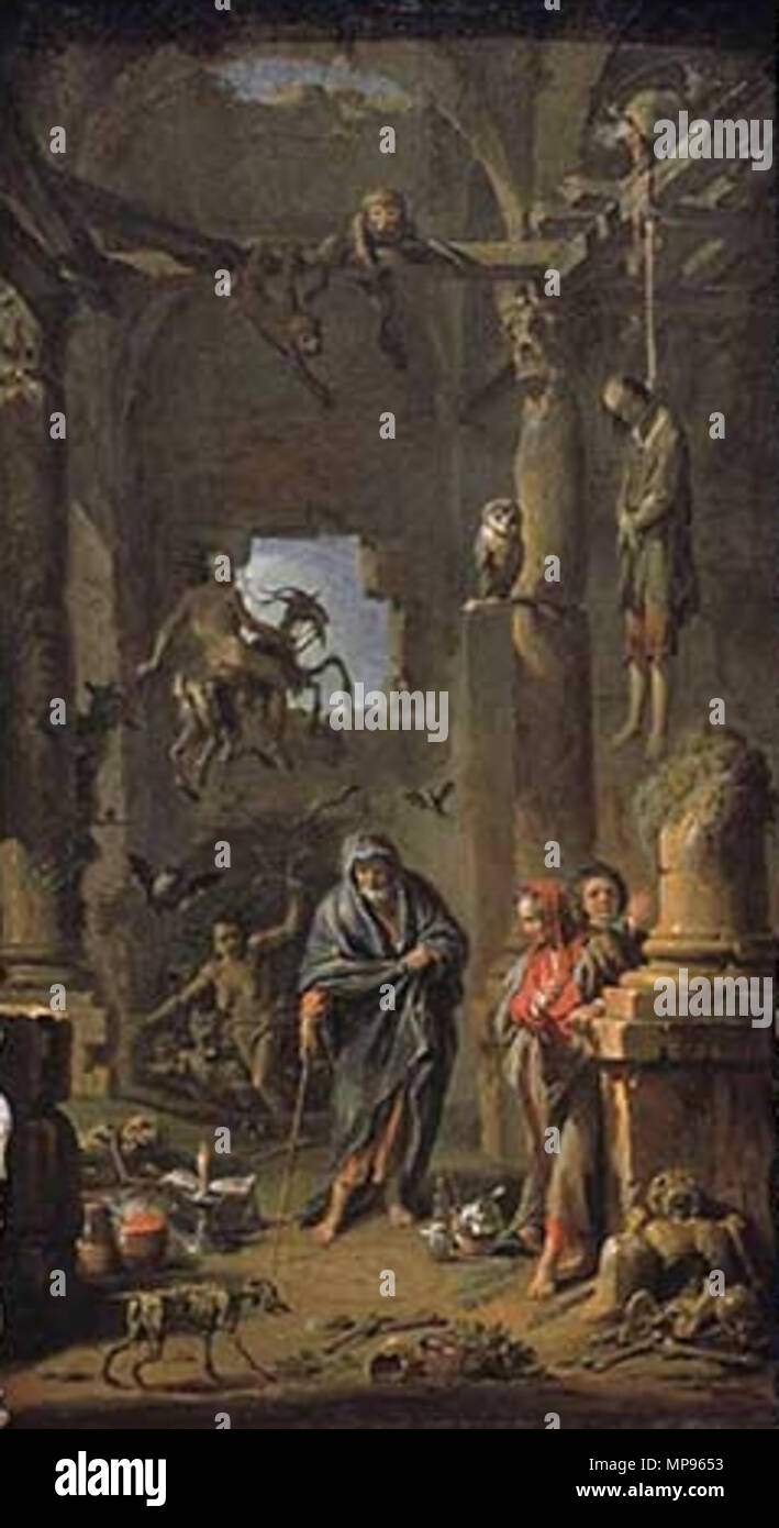 Italian: Scena magica Magic Scene circa 1741. 815 Locatelli, Andrea ...