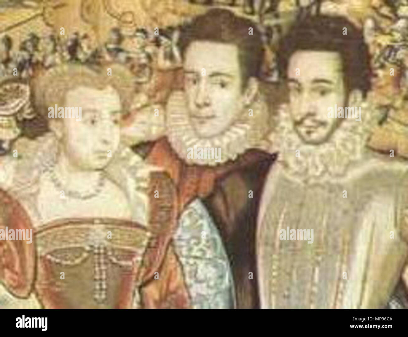 Marguerite de Valois . Marguerite de Valois with her brother Hercule