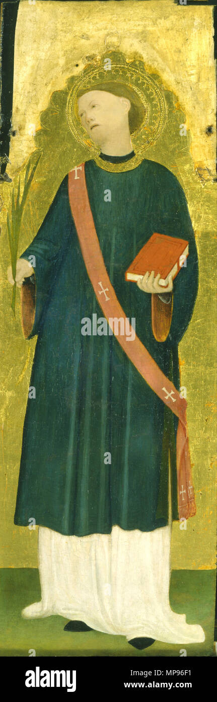 Saint Martyr DeaconPanel  1450.   817 Lombard Master - Saint Martyr DeaconPanel - Google Art Project Stock Photo