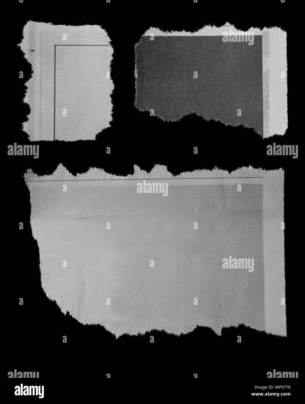Ripped paper three pieces hi-res stock photography and images - Alamy