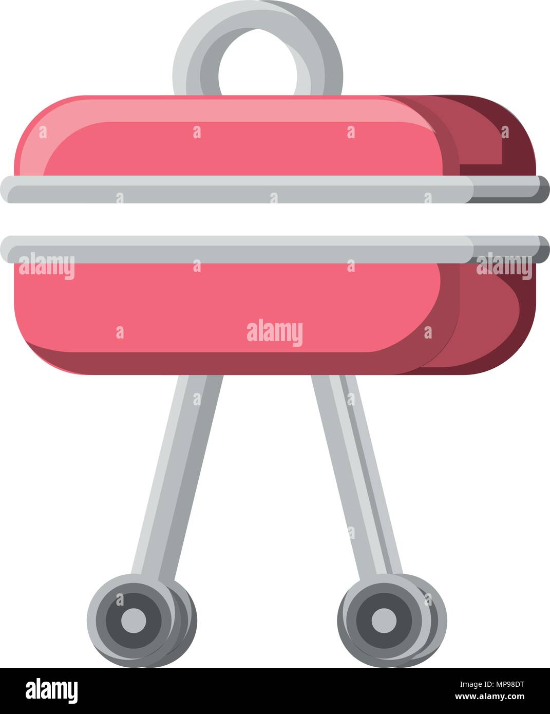 bbq grill icon over white background, vector illustration Stock Vector ...