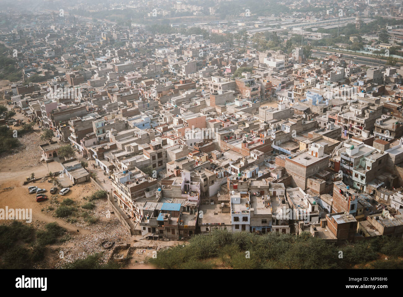 Rooftops from above in Jaipur, India Stock Photo Alamy
