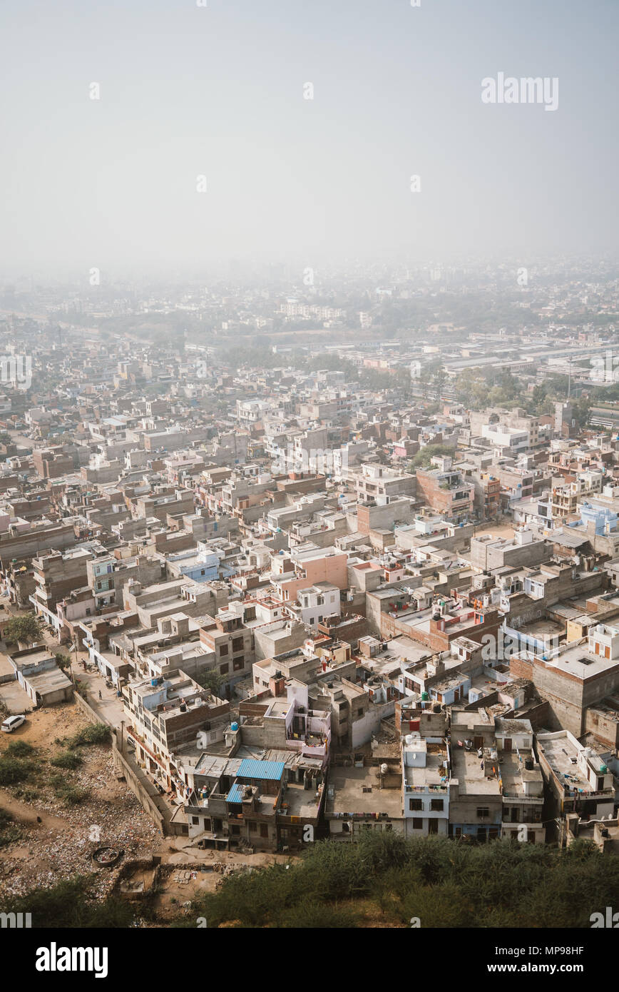 Rooftops from above in Jaipur, India Stock Photo Alamy