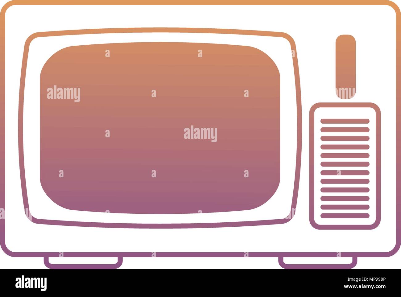 retro television icon over white background, vector illustration Stock ...
