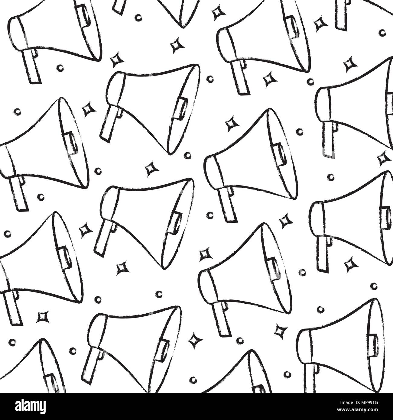 background of Megaphone pattern, vector illustration Stock Vector Image & Art Alamy