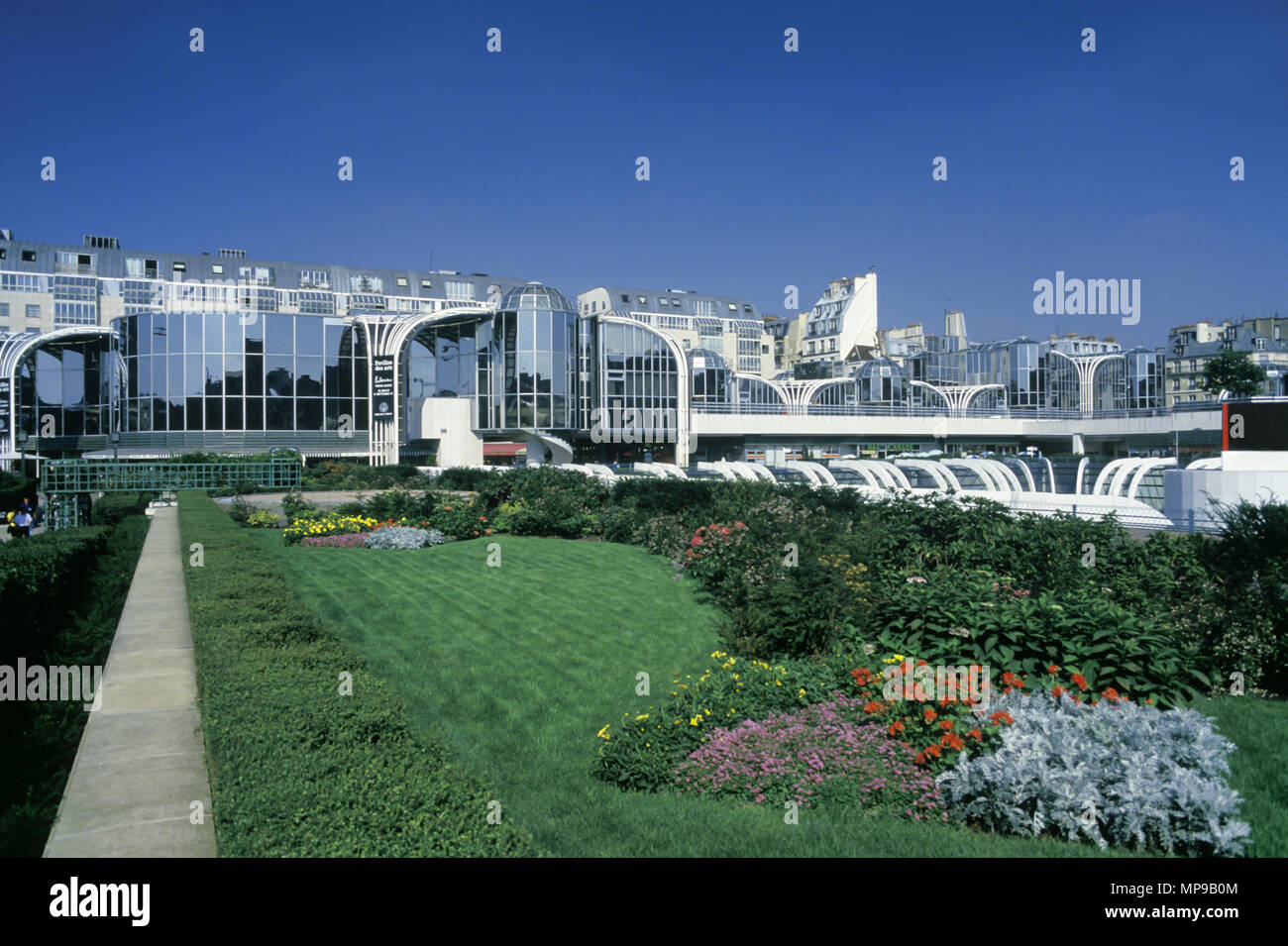 1988 Historical Rooftop Garden Les Halles Shopping Mall Paris