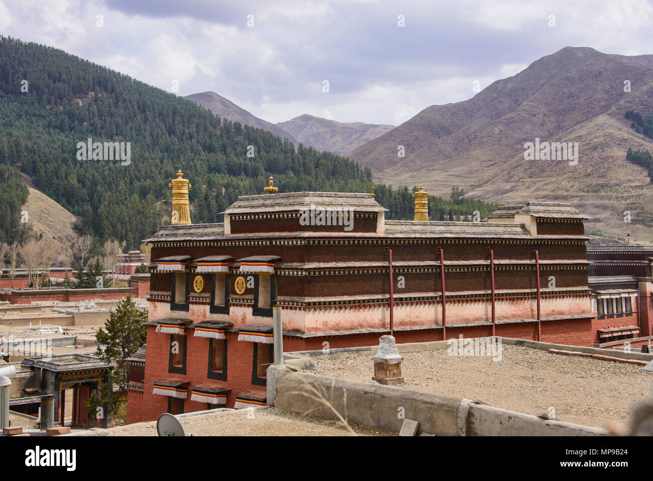 Labrang Monastery, Xiahe, Gansu, China Stock Photo