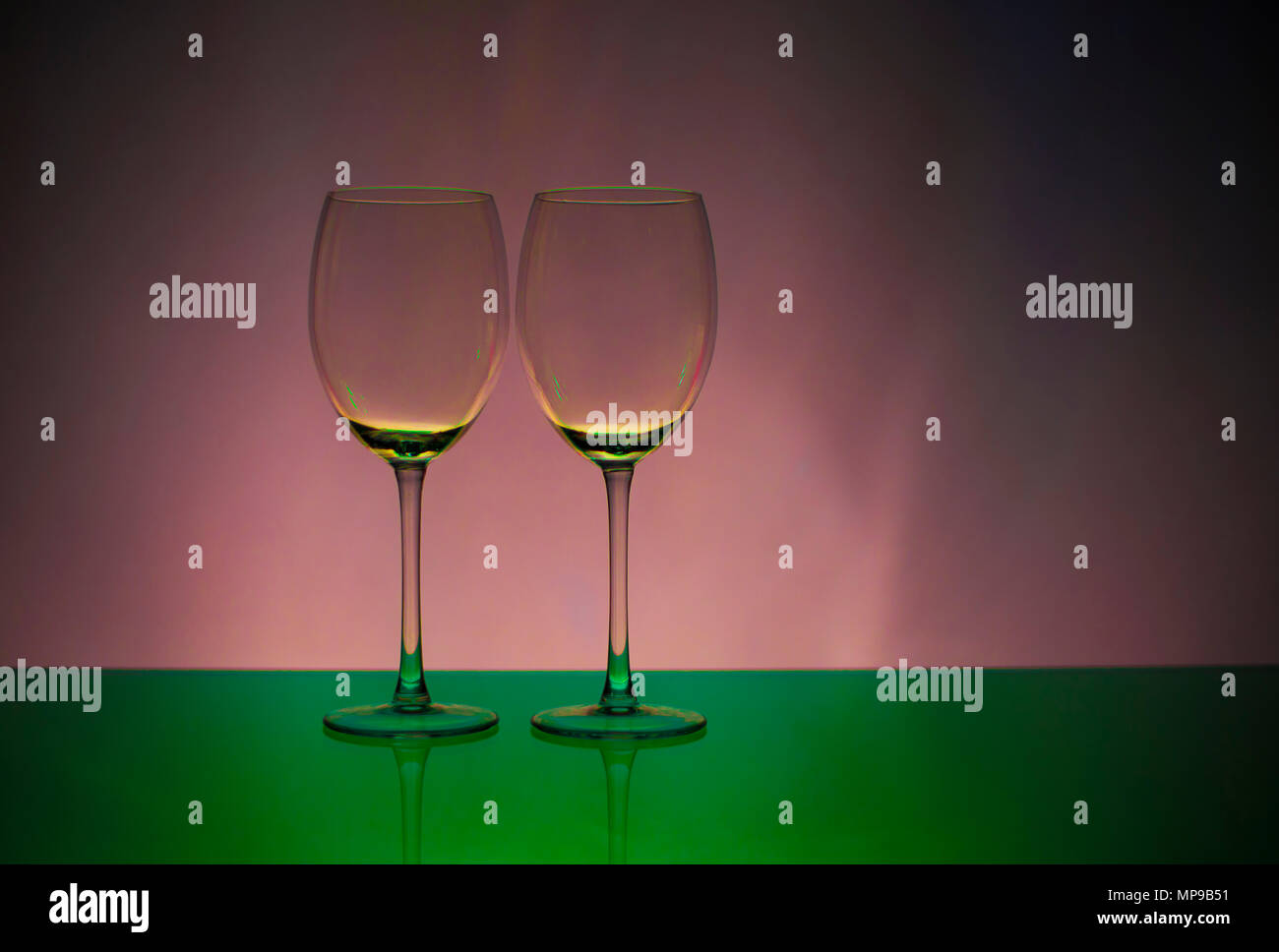 Two glasses champagne stand hi-res stock photography and images - Alamy