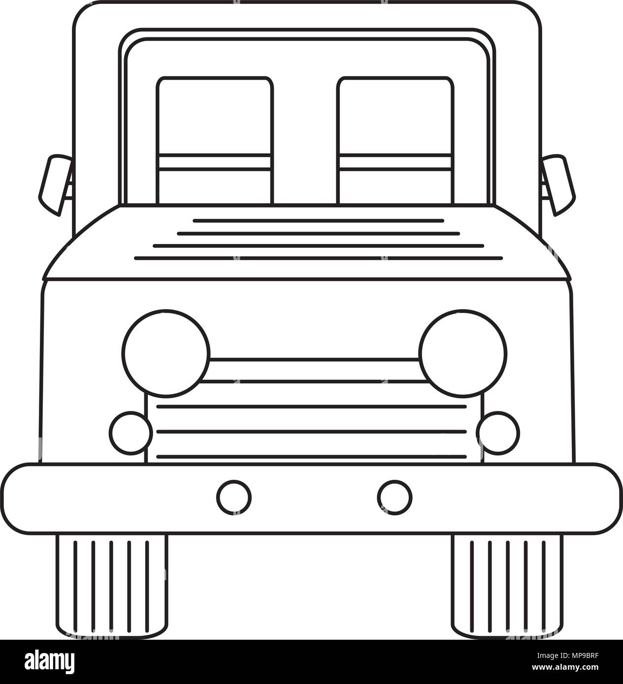 4x4 car icon over white background, vector illustration Stock Vector ...