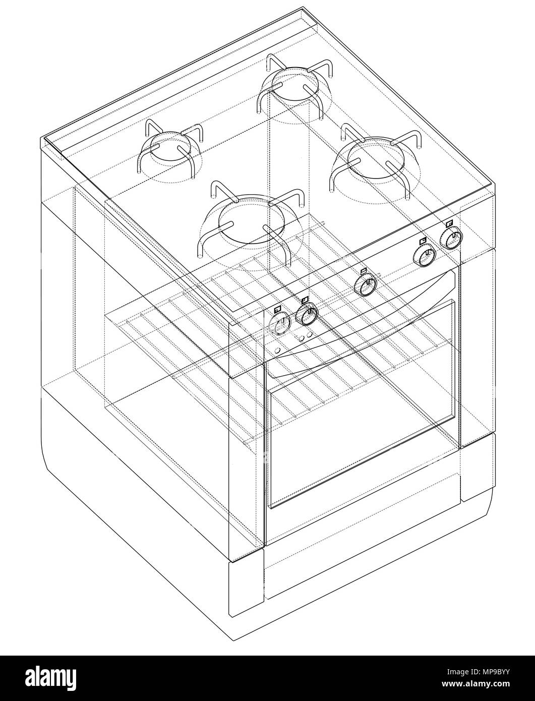 Gas stove concept. Vector Stock Vector Image & Art Alamy