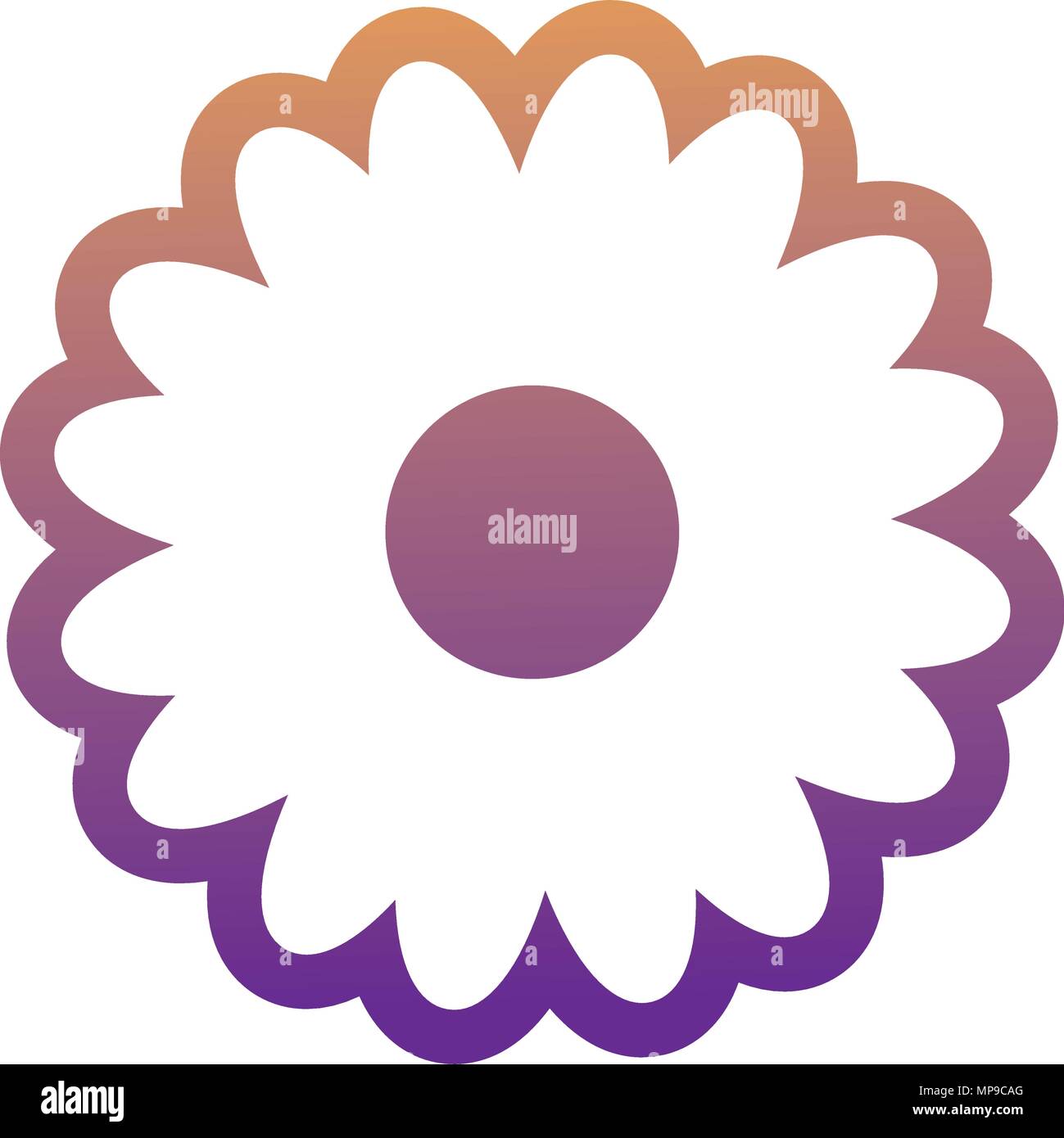 beautiful flower over white background, colorful design. vector ...